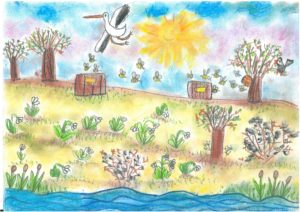 Tavaszébresztő Országos Rajzpályázat: Gombai Boglárka rajza