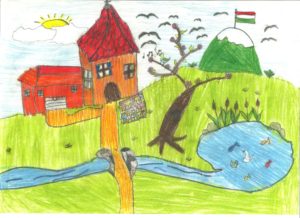 Tavaszébresztő Országos Rajzpályázat: Kovácsik Hanna Lili rajza (2. osztály)