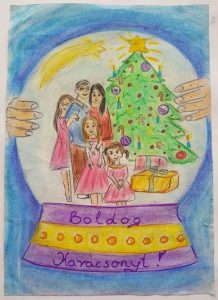 Karácsonyi rajzpályázat: SZÜCS REGINA (3. osztály)